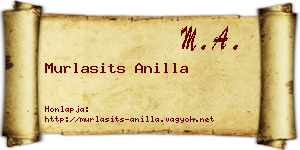 Murlasits Anilla névjegykártya
